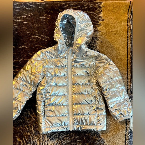 Primary Other - Primary silver puffer jacket, 2T